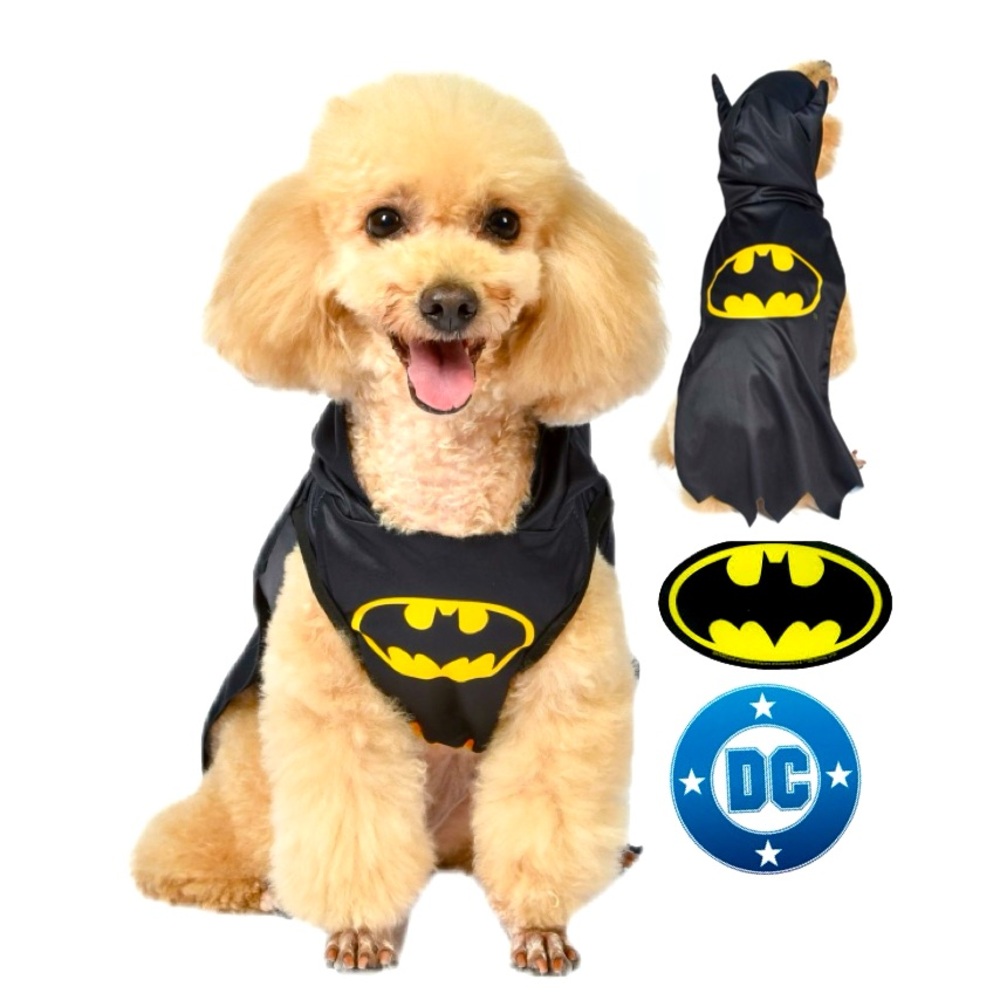 DC COMICS Batman Halloween Hooded Dog Costume Size Small